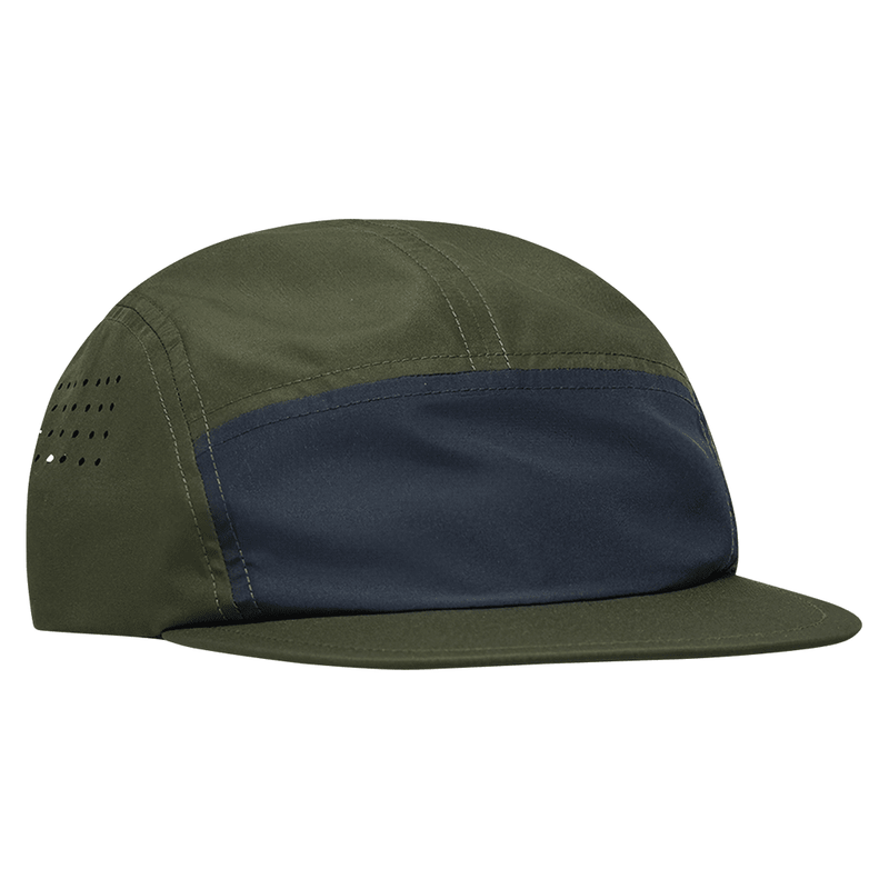 Camp Hat Multi Color Lightweight Jockey 5 Panel Flat Bill Cap