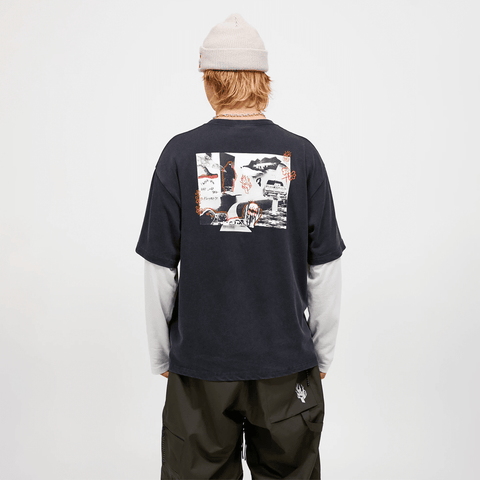 Max double layer long sleeve - Black / Off white