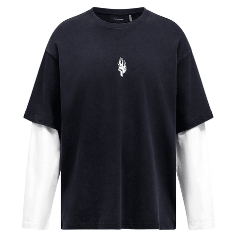 Max double layer long sleeve - Black / Off white