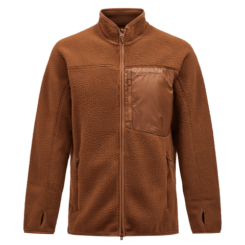 Pile zip jacket - Emperador