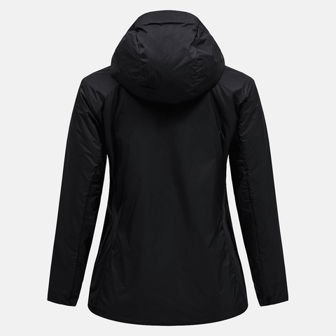 Freelight reversible insulated hooded women's jacket - Black
