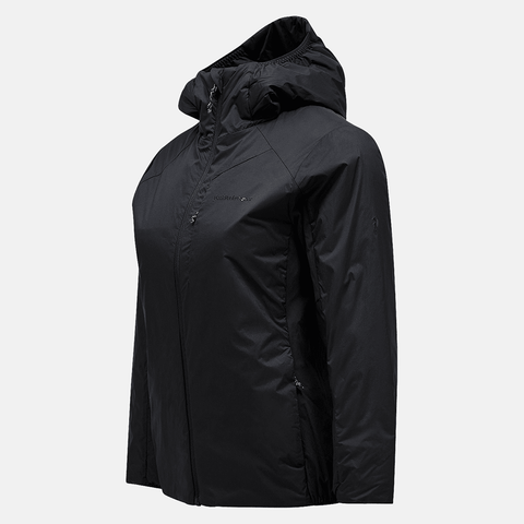 Freelight reversible insulated hooded women's jacket - Black