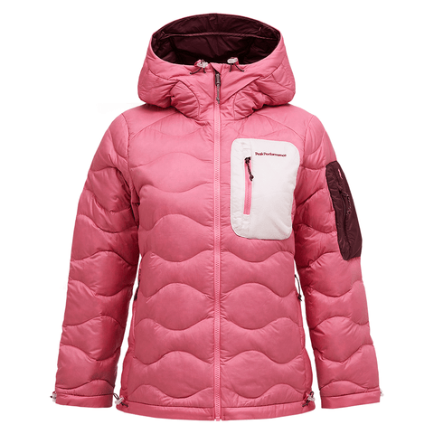 Helium utility down hooded women's jacket - Mountain blush / Frosted blossom