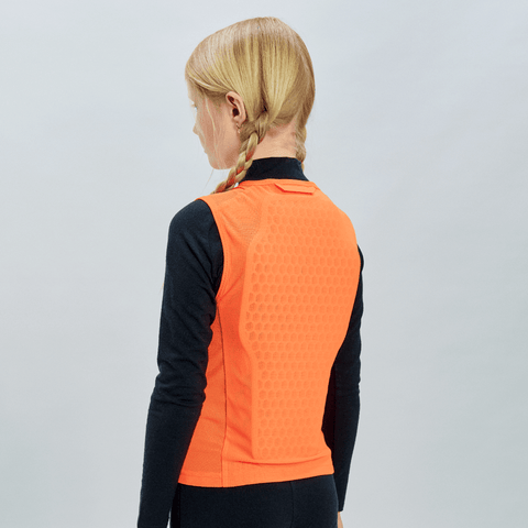 POCito VPD air vest kids' back protector - Fluorescent orange