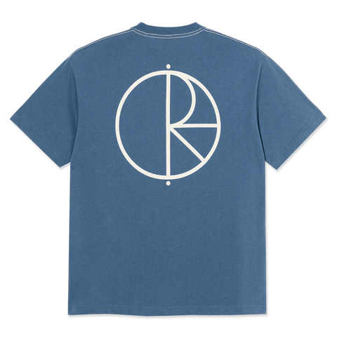 Contrast stroke logo t-shirt - Grey blue