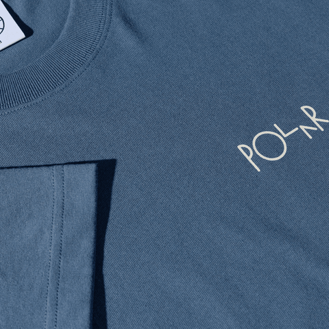 Contrast stroke logo t-shirt - Grey blue