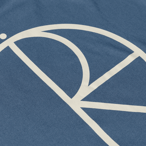 Contrast stroke logo t-shirt - Grey blue