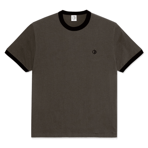 Ringer t-shirt - Dirty black / Black