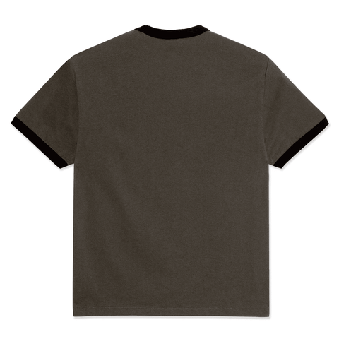 Ringer t-shirt - Dirty black / Black