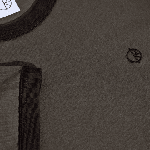 Ringer t-shirt - Dirty black / Black