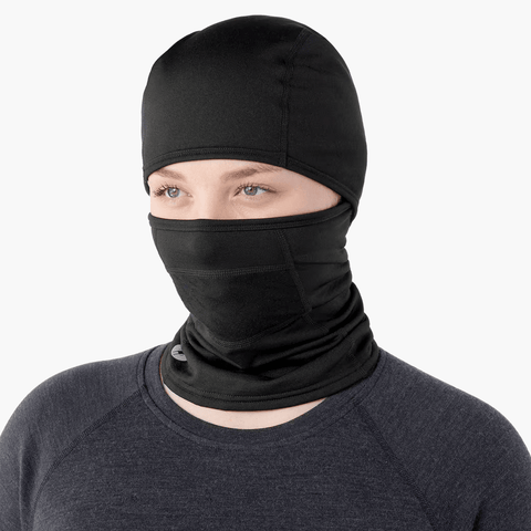 Active fleece hinged balaclava - Black