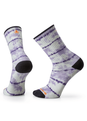 Socks Smartwool Athlertic tie dye crew - Purple eclipse