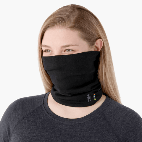 Merino neck gaiter - Black