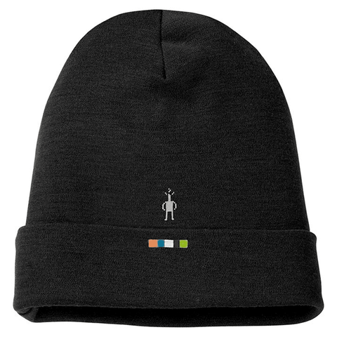 Thermal merino reversible cuffed beanie - Black