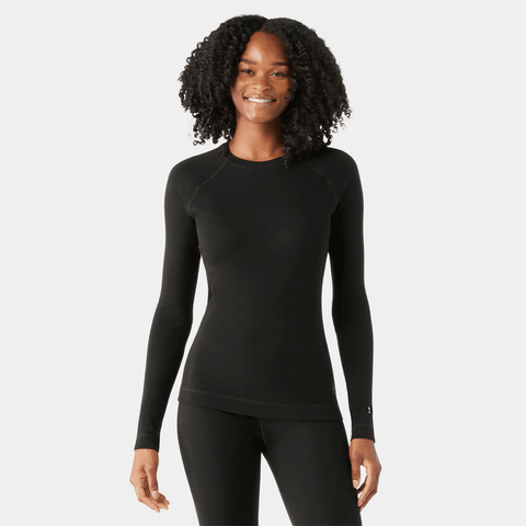 Classic thermal merino women's baselayer top - Black
