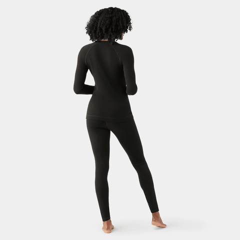 Classic thermal merino women's baselayer top - Black