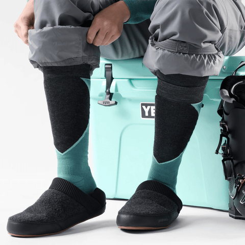 Targeted cushion women's ski socks - Dusty teal