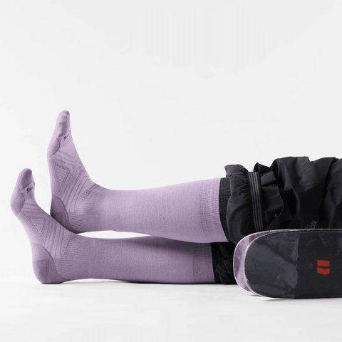 Zero cushion women's ski socks - Purple dawn