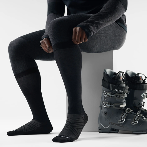 Zero cushion ski socks - Black