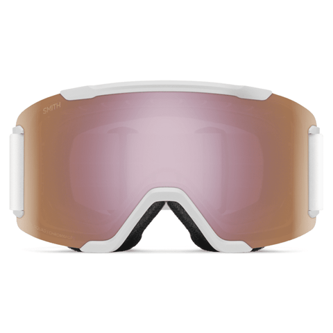Squad goggle - White vapor / CP Everyday rose gold mirror + Yellow