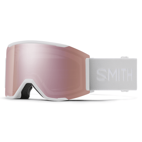 Squad MAG goggle - White vapor / CP Everyday rose gold mirror + CP Storm rose flash