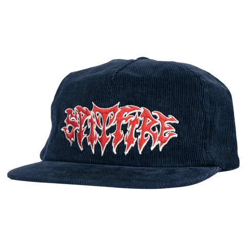 Demon script snapback hat - Navy