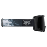 Megalith goggle - Black metal / Happy™ gray green Black mirror