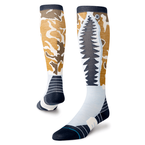 Warbird UL wool skis socks - Ice blue