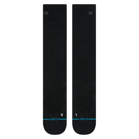 Solid UL wool ski socks - Black