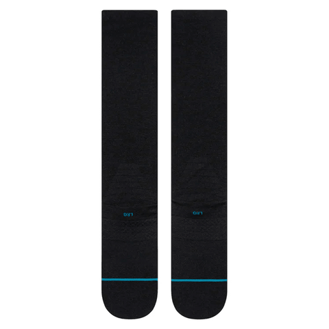 Solid UL wool ski socks - Black