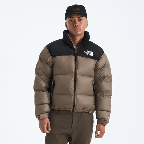 1996 Retro nuptse jacket - Mocha brown / TNF black