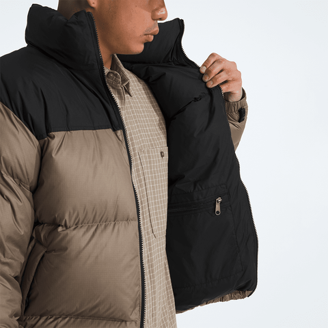 1996 Retro nuptse jacket - Mocha brown / TNF black