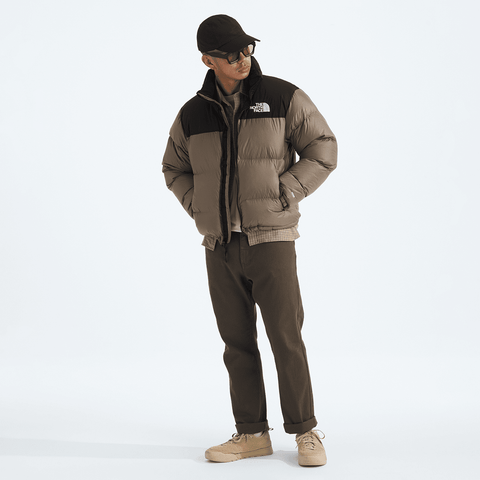 1996 Retro nuptse jacket - Mocha brown / TNF black