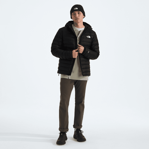 Classic down hooded jacket - TNF black