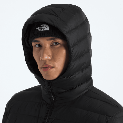 Classic down hooded jacket - TNF black