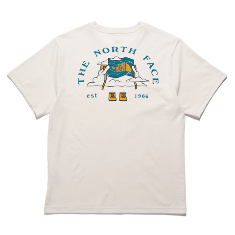 Evolution sky cloud graphic t-shirt - White dune