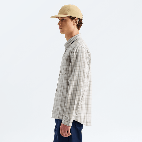 Mountain falls flannel shirt - Stone slab mini shadow plaid