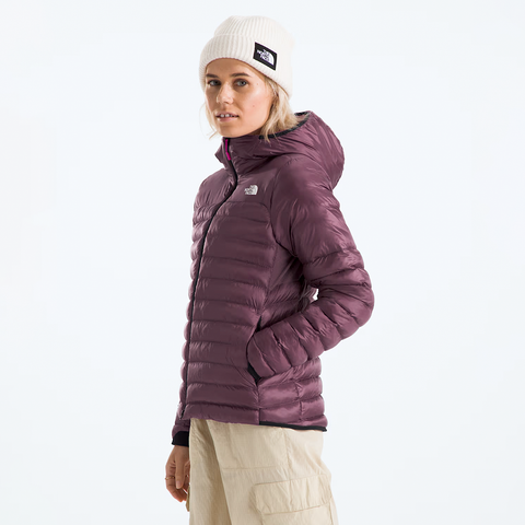 Terra peak women's hooded jacket - Midnight mauve