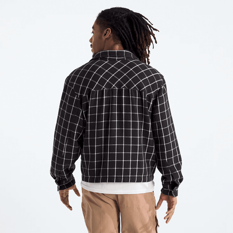 Valley twill utility shacket - TNF black grid