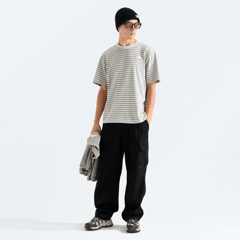 Vista stripe t-shirt - Cumulus cloud / TNF pinch stripe