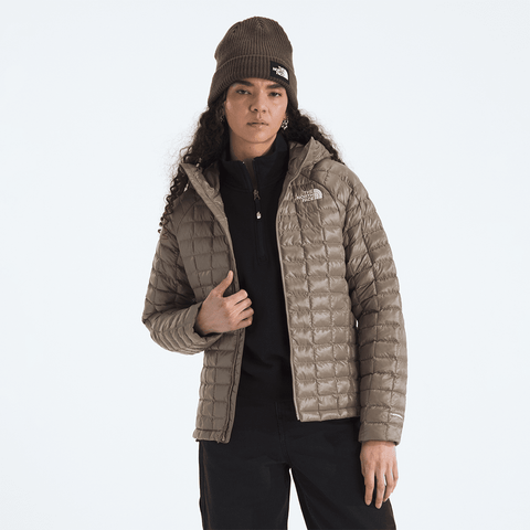 Thermoball™ women's hooded jacket - Mocha brown