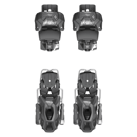 Attack Hybrid 11 MN/PT bindings - Solid black / Silver