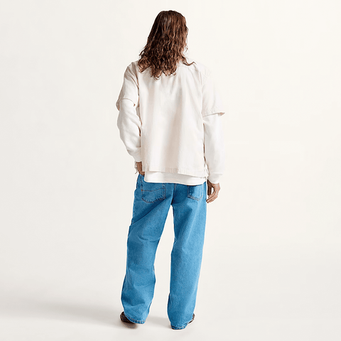 Check-5 baggy denim pants - Stonewash blue