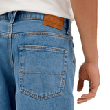 Check-5 baggy denim pants - Stonewash blue