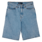 Check-5 baggy denim shorts - Stonewash blue