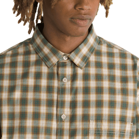 Hadley woven shirt - Oatmeal / Bistro green