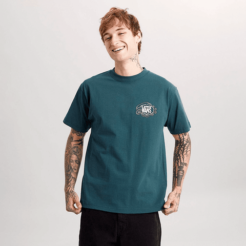 Hot lines t-shirt - Mystic moss