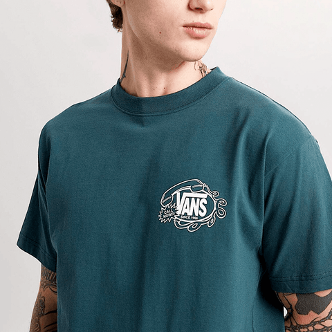 Hot lines t-shirt - Mystic moss