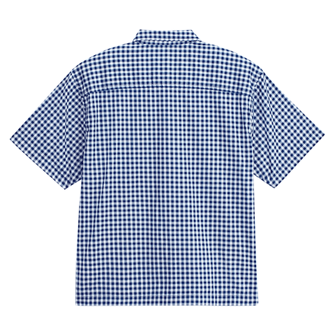 Larkspur mini plaid shirt - Deep indigo