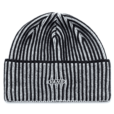 Nesbit cuff beanie - Black / White